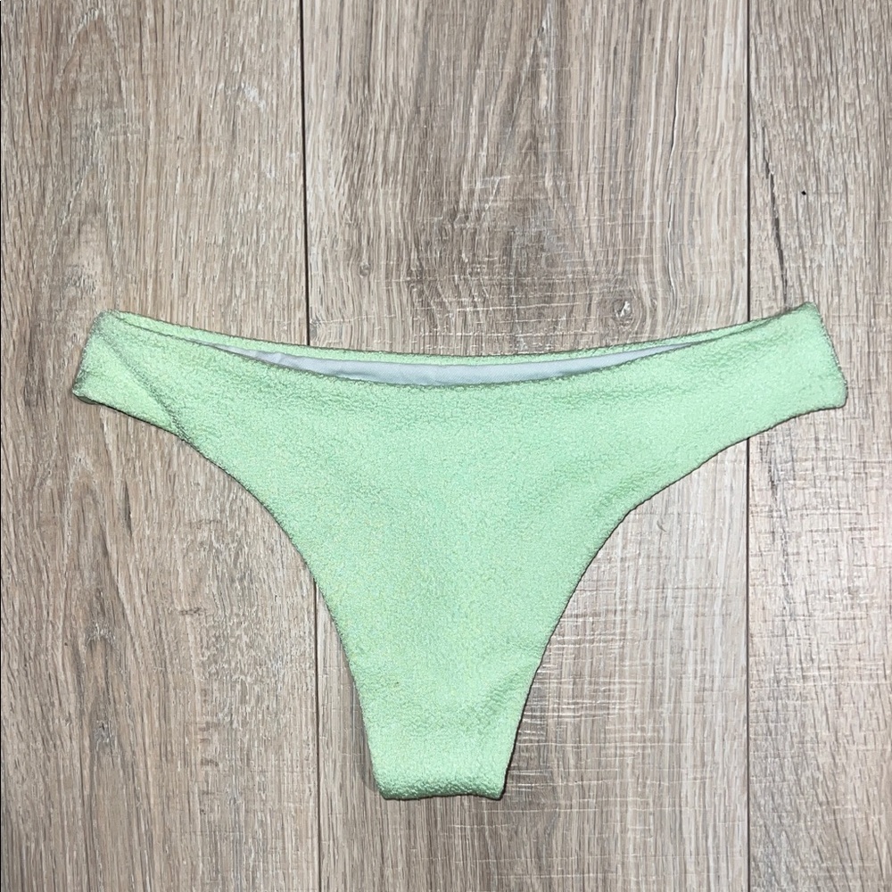 Bright Green thong Bikini Bottoms made in Brazil